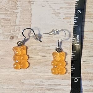 Orange Gummy Bear Earrings